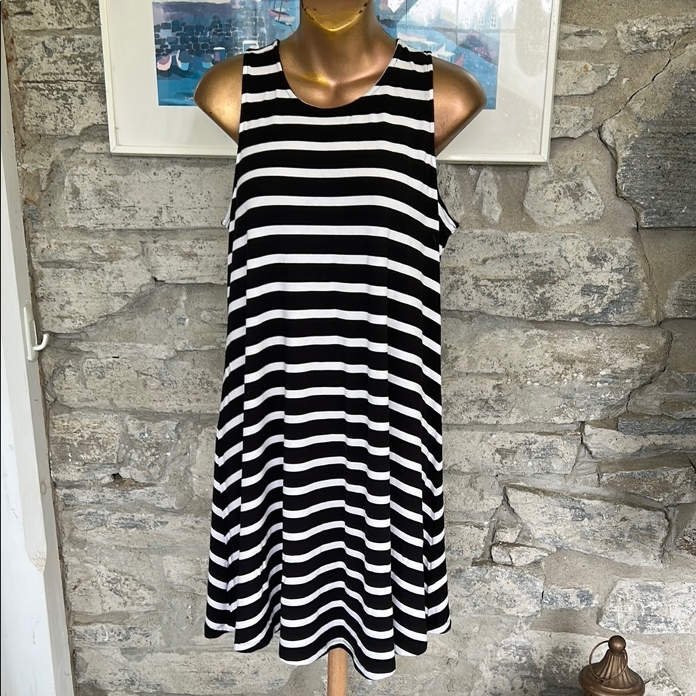 Striped Swing Dress - Picture 1 of 6